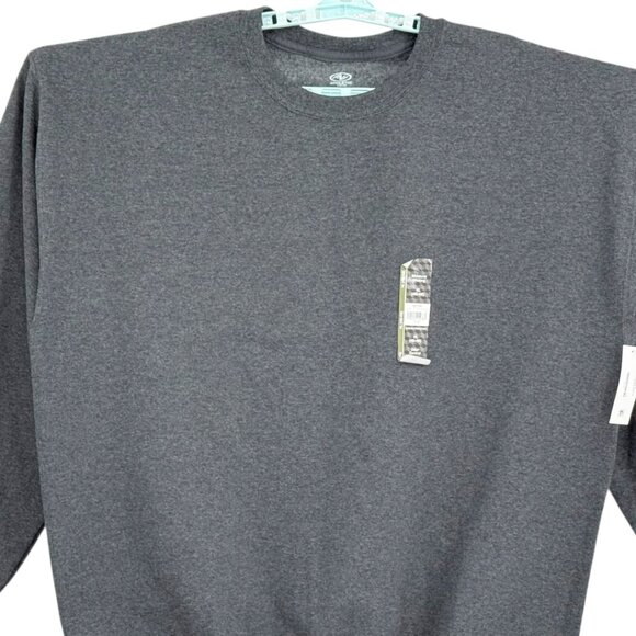 Athletic Works Mens Fleece Dark Gray Sweatshirt 4XL (58-60) Moisture Wicking NWT - Picture 4 of 10